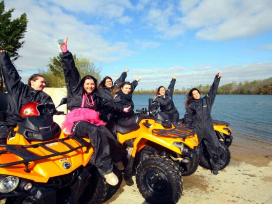 Franchissement quad pour un EVJF