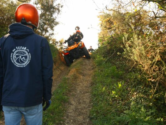 Attention au dévers en Quad